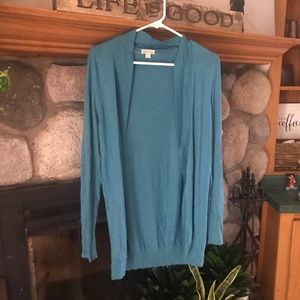 Target Merona beautiful teal cardigan